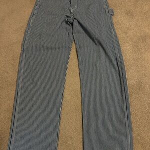 Pointer Brand Hickory Stripe Engineer Railroad Pants 32x32